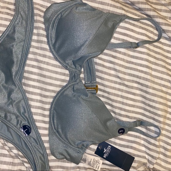 Hollister mint blue two piece bikini swim set - Picture 3 of 12